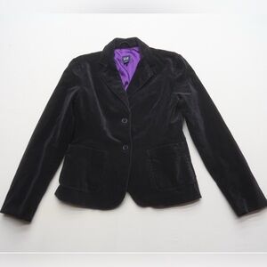 GAP Women's Black Velour Blazer.  Size-4